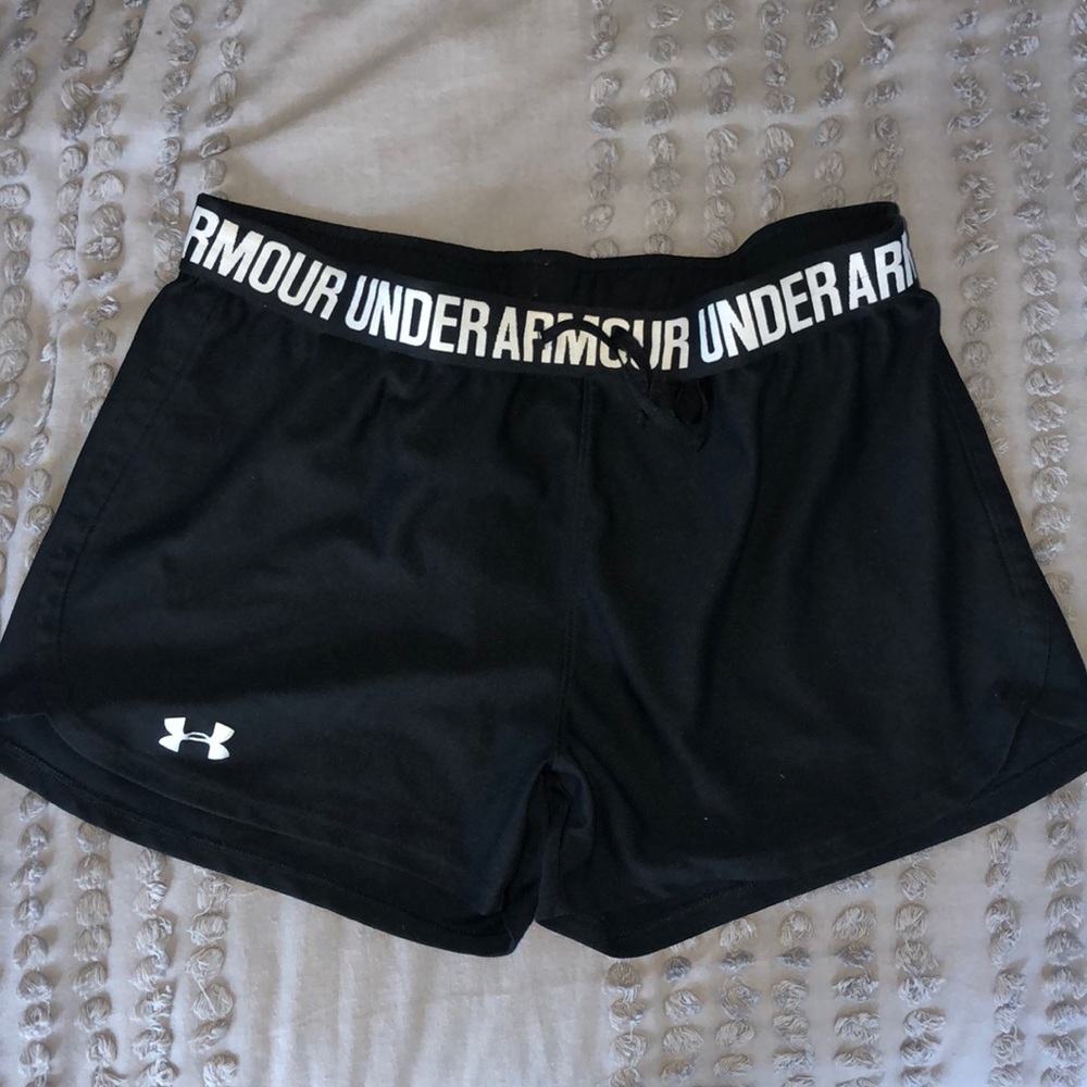 Black athletic shorts